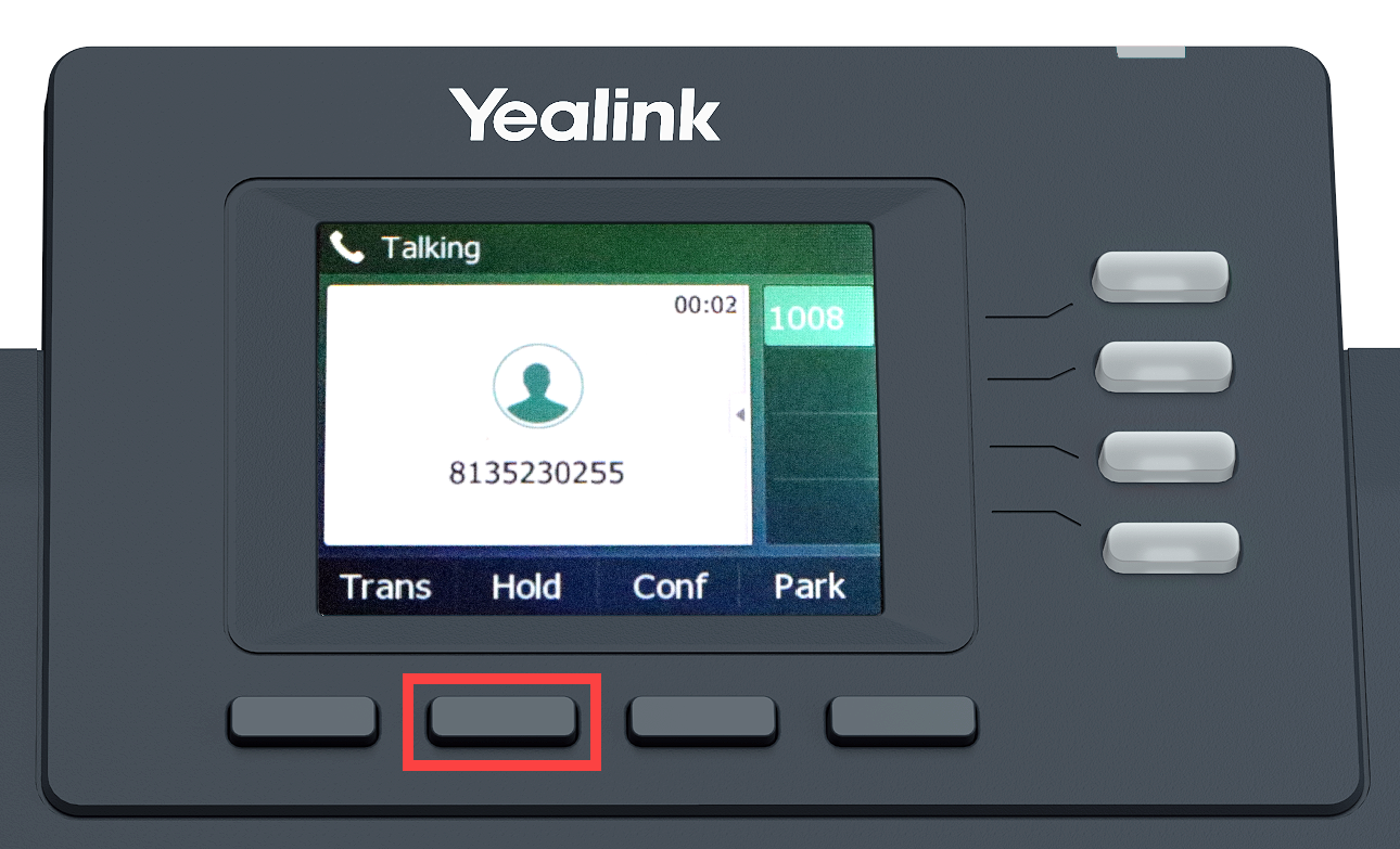 This is an image of the Yealink T33 desktop device using the wall mount.