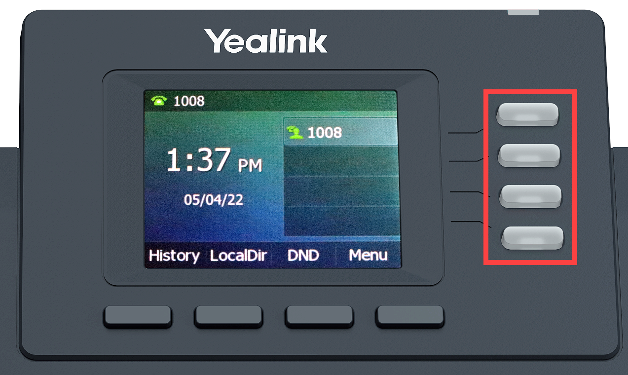 This is an image of the back of the  Yealink T33 desktop highlighting power ports.