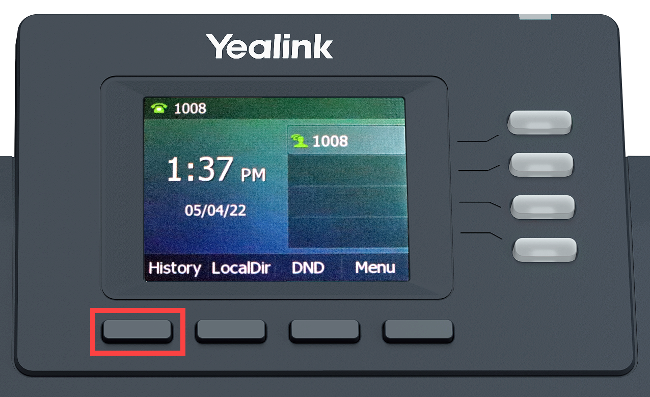 This is an image of the back of the  Yealink T33 desktop highlighting power ports.