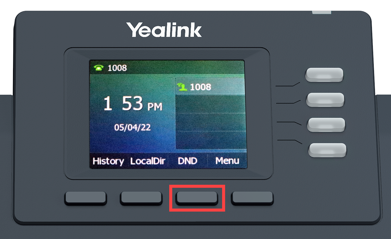 This is an image of the back of the  Yealink T33 desktop highlighting power ports.