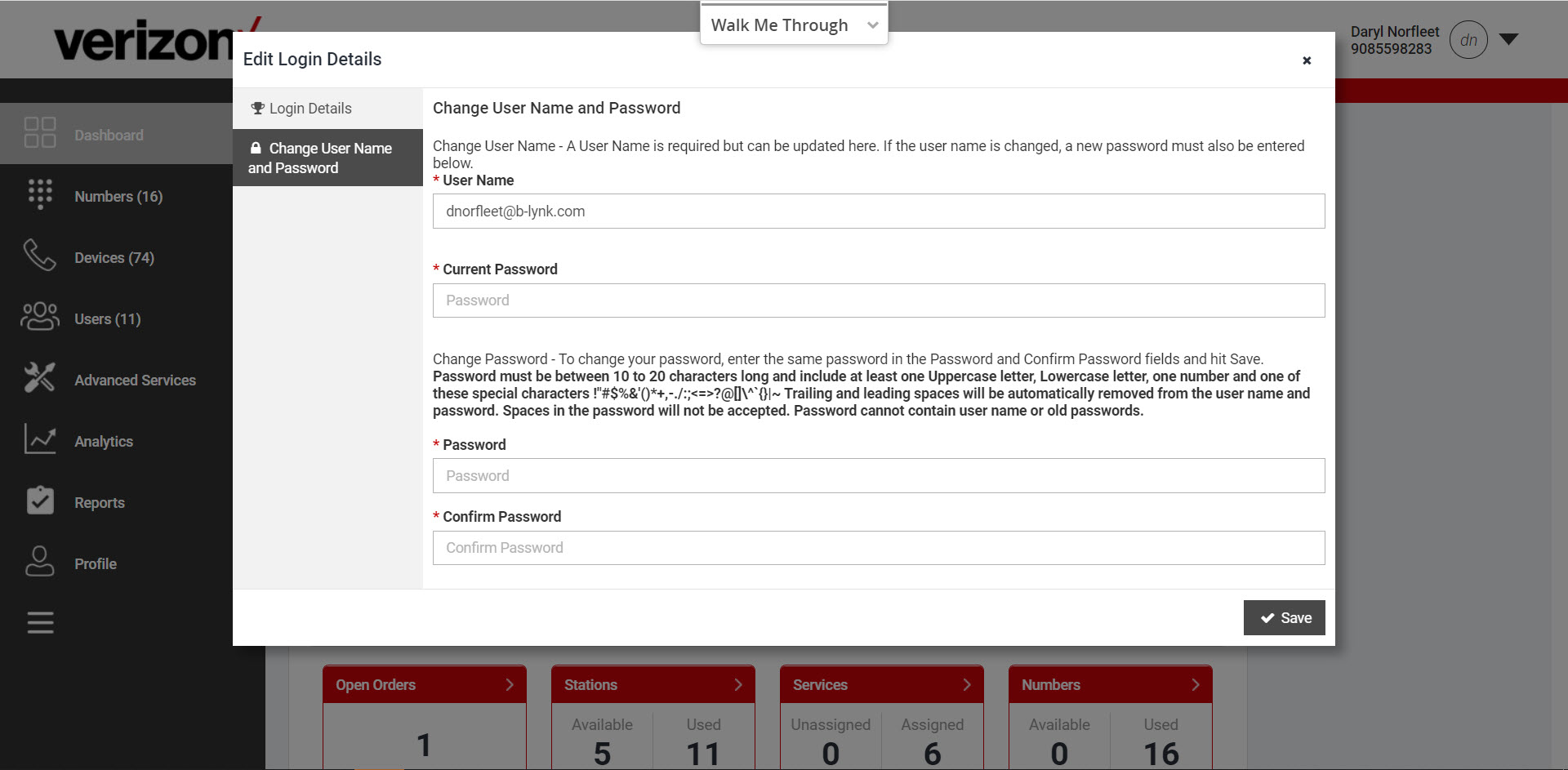 Username And Password - Verizon Business Digital Voice